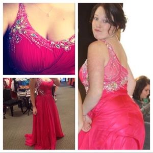 Pink formal dress